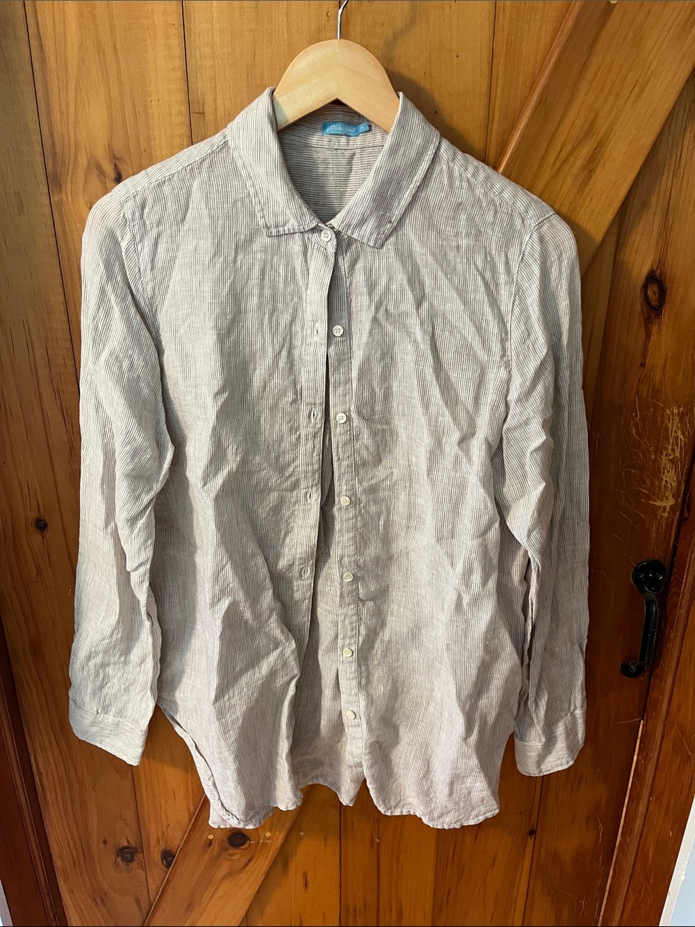 J. McLaughlin Brit linen shirt M